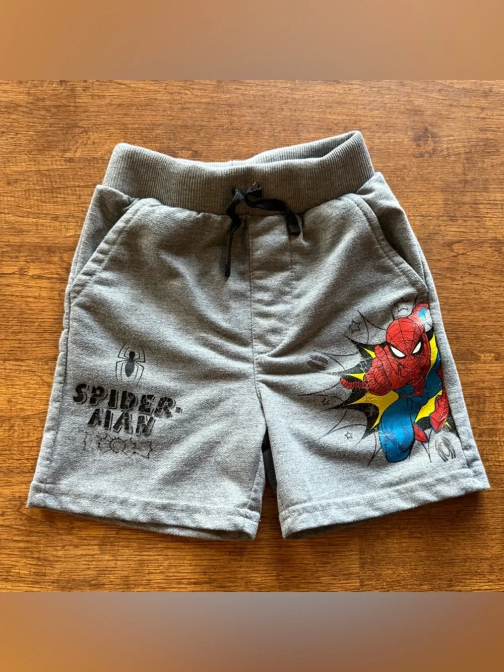 Marvel Spider-Man Toddler Shorts 3T 2 Pack Gray Peach Superhero Bundle